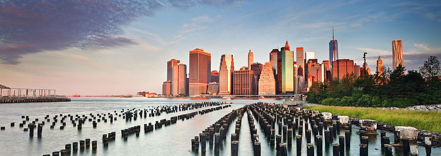New York City, Manhattan Skyline #4 Digital Art by Luigi Vaccarella