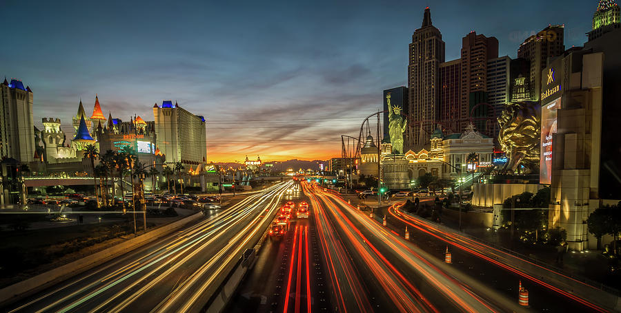 New York City Skyline In Las Vegas Nevada #4 Photograph by Alex Grichenko
