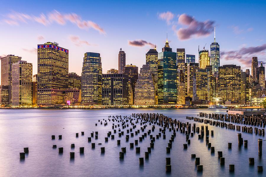 New York City Photograph - New York City, Usa City Skyline #4 by Sean Pavone