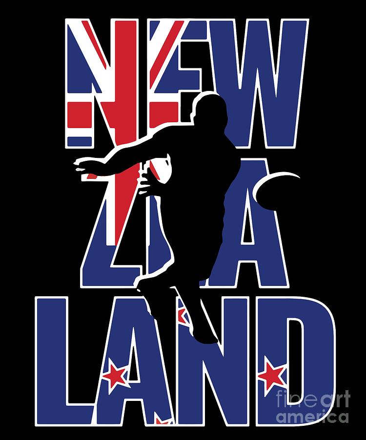 New Zealand Rugby 2019 Fans Kit for Kiwi Supporters Players Coaches and Rugger Football Lovers #2 Digital Art by Martin Hicks