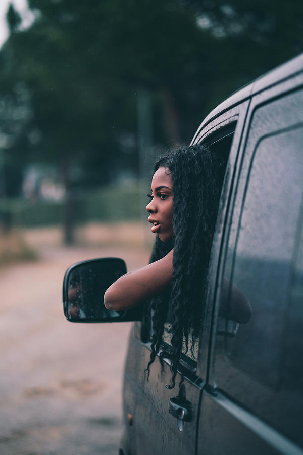 Nice African Woman In Car Window. Photograph by Cavan Images - Fine Art ...