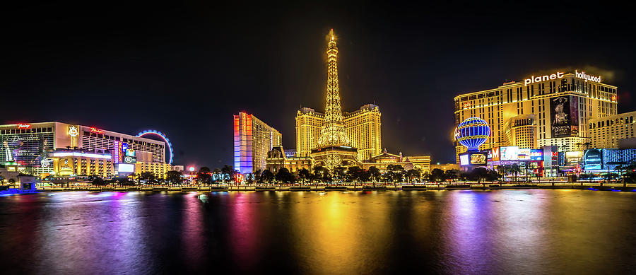 Nigh Life And City Skyline In Las Vegas Nevada #4 Photograph by Alex Grichenko
