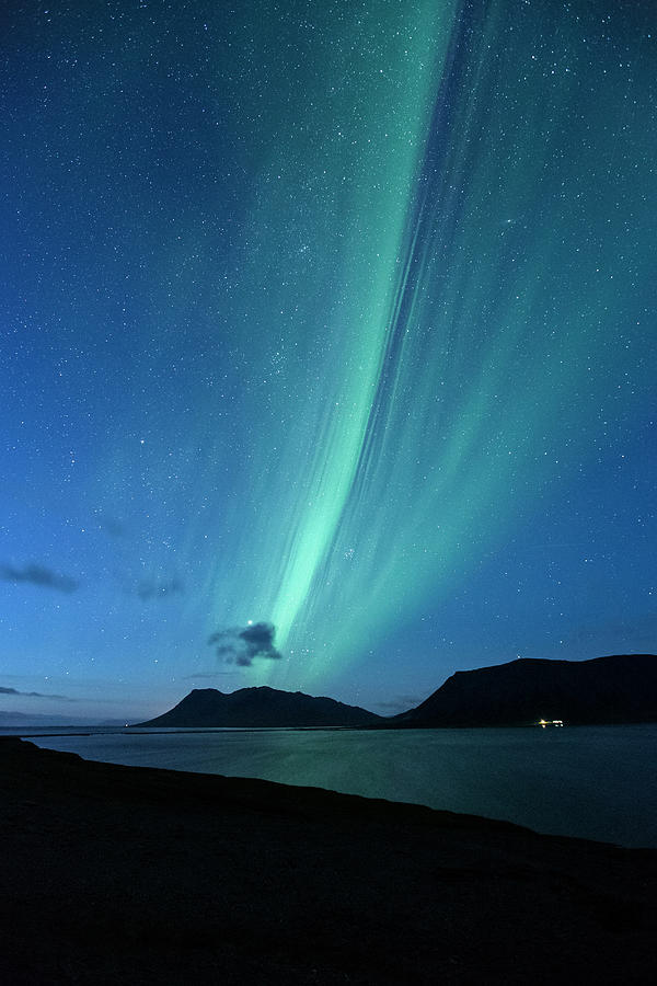 Northern Lights, Iceland #4 Digital Art by Vincenzo Mazza