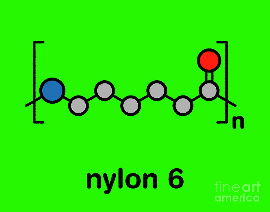 Nylon Plastic Polymer Chemical Structure #4 by Molekuul/science Photo  Library
