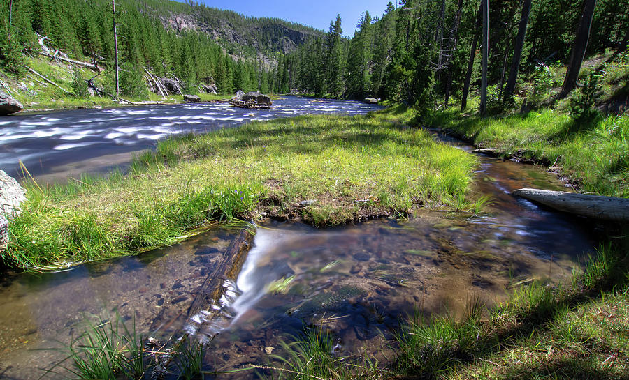 Obsidian Creek River In Yellowstone Wyoming #4 Photograph by Alex Grichenko