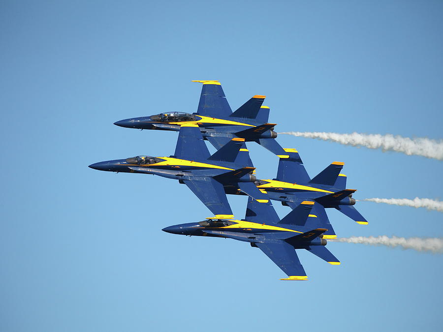 Oshkosh Air Show, Blue Angels Photograph by Alex Nikitsin