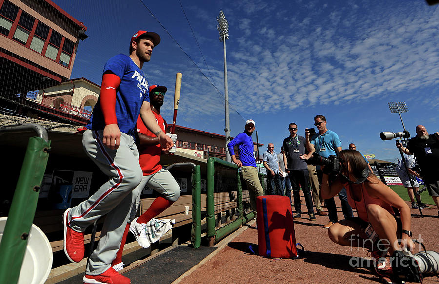 Philadelphia Phillies Bryce Harper Photograph by Mike Ehrmann Philadelphia Phillies Bryce Harper Photograph by Mike Ehrmann