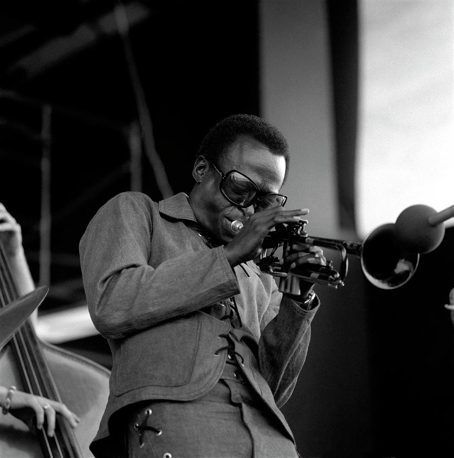 Black And White Photograph - Photo Of Miles Davis #4 by David Redfern