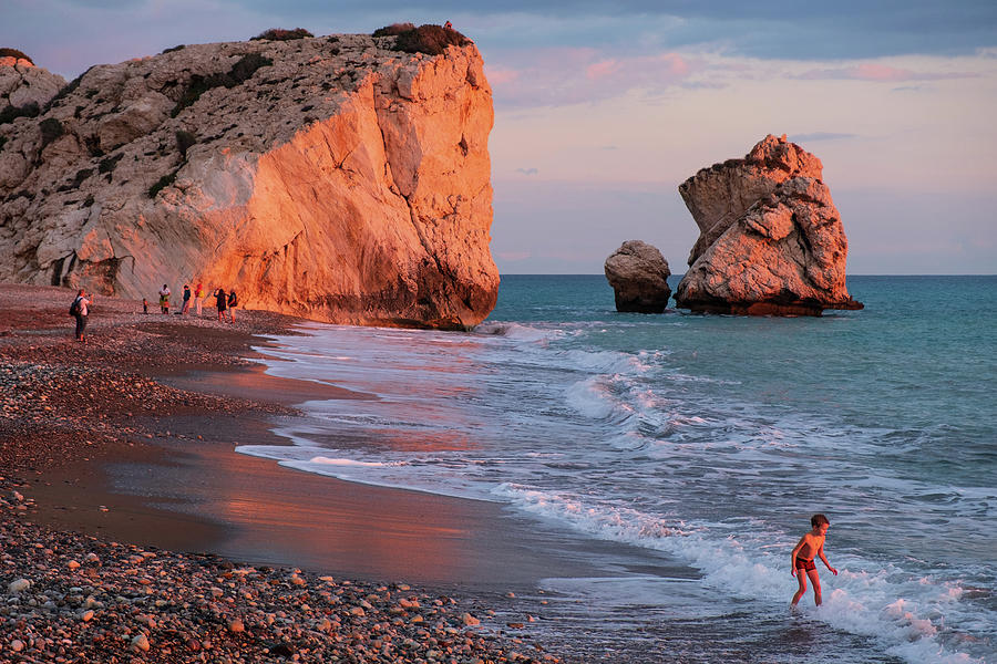 Aphrodite Photograph - Playing At Aphrodites Birthplace by Iordanis Pallikaras Aphrodite Photograph - Playing At Aphrodites Birthplace by Iordanis Pallikaras