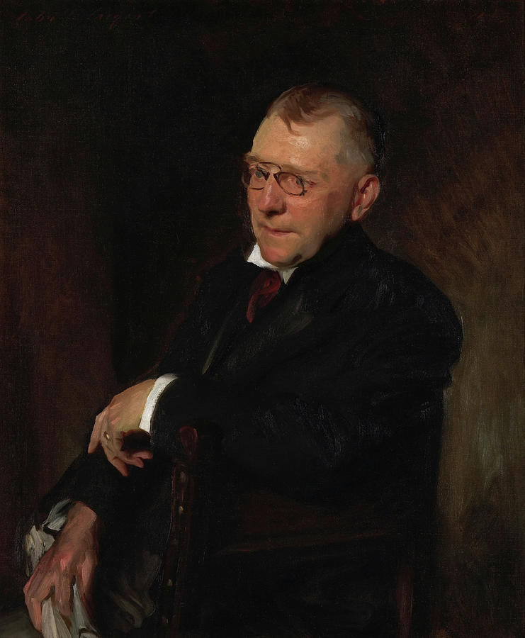 Portrait of James Whitcomb Riley Painting by John Singer Sargent - Fine ...