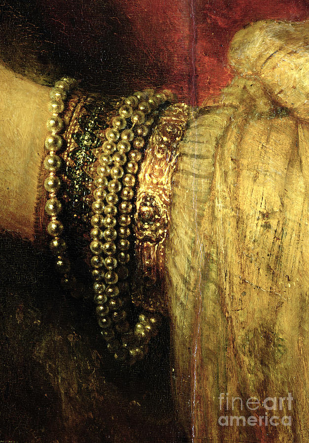 Jewelry Photograph - Portrait Of Saskia Van Uylenburgh by Rembrandt Harmensz. Van Rijn