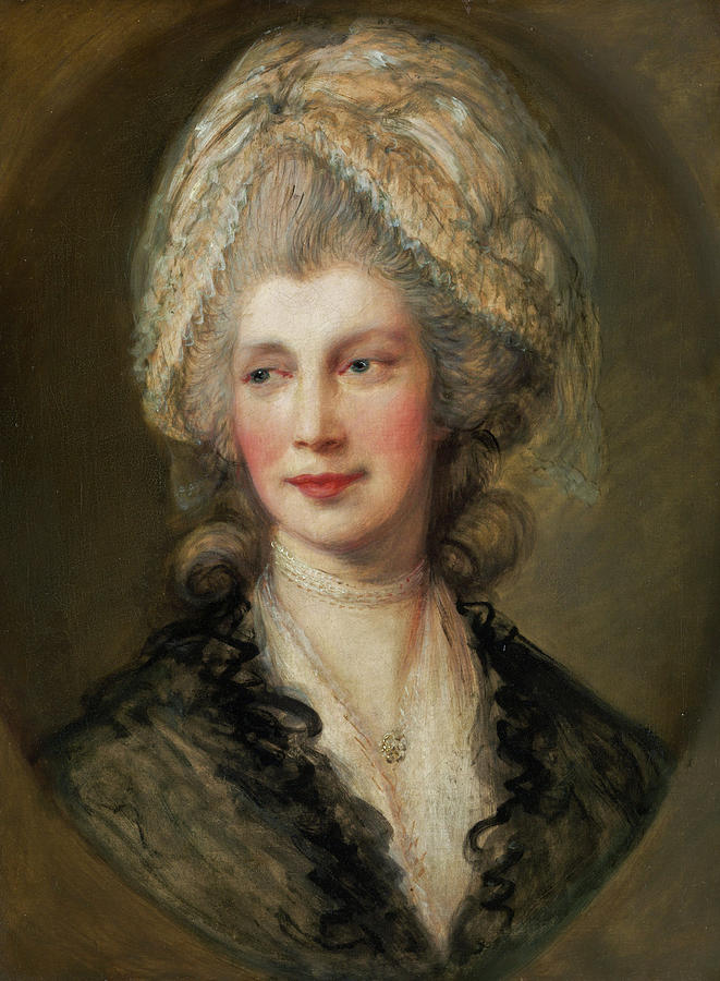 Thomas Gainsborough Painting - Queen Charlotte #4 by Thomas Gainsborough