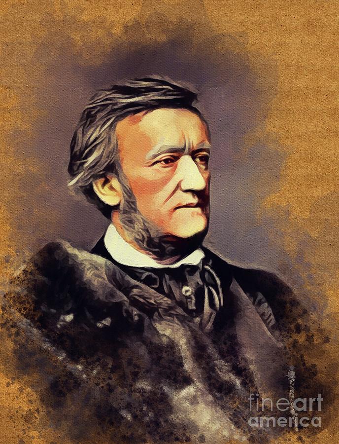 Richard Wagner Famous Composer 4 by Esoterica Art Agency