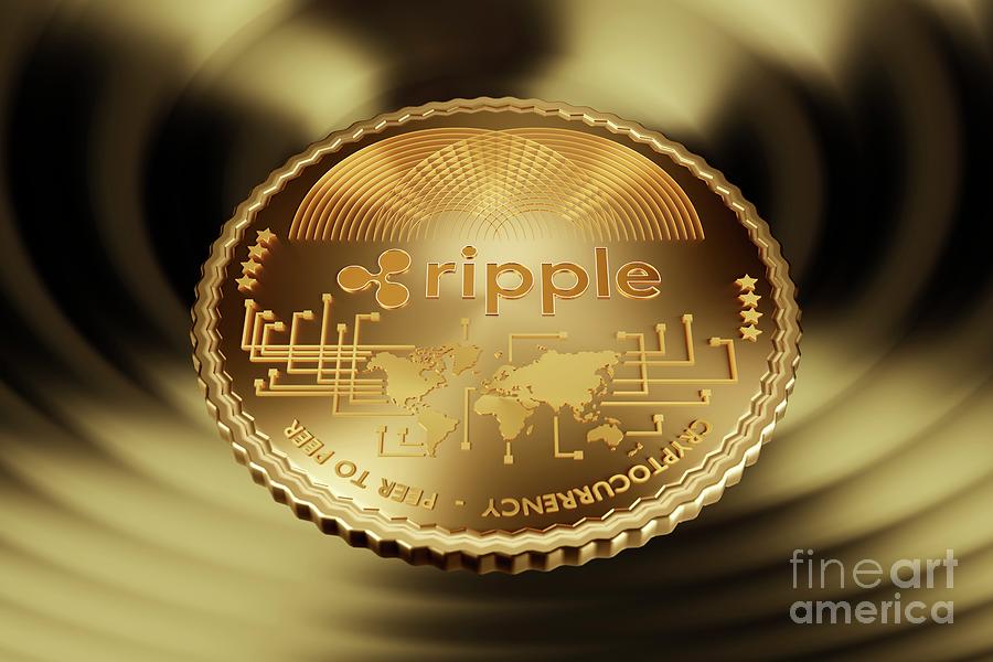 Ripple Xrp Cryptocurrency #4 Photograph by Patrick Landmann/science Photo Library