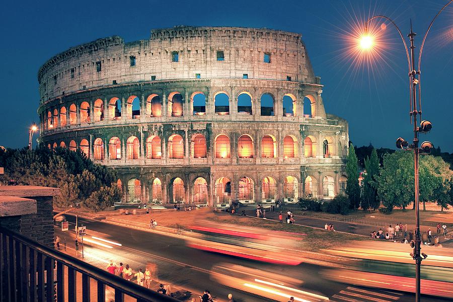 Rome, Coliseum, Italy #4 Digital Art by Anna Serrano