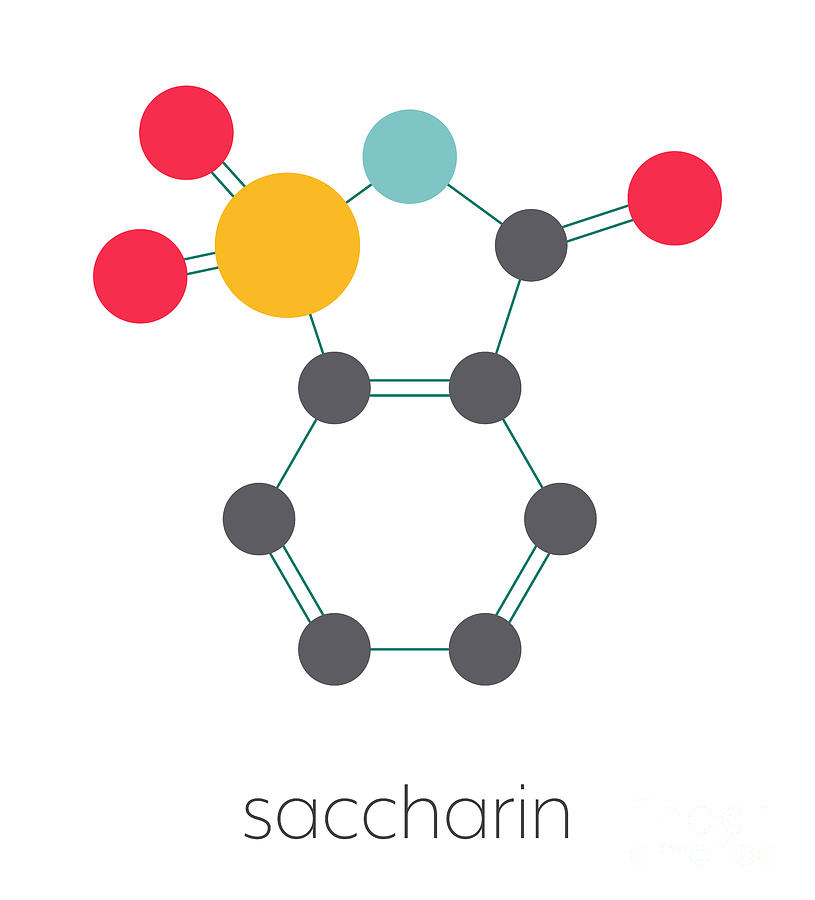 Saccharin Artificial Sweetener Molecule Photograph by Molekuul/science ...