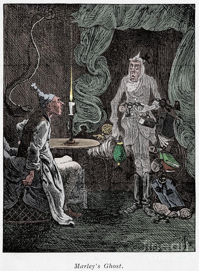Scene From A Christmas Carol By Charles #4 Drawing by Print Collector