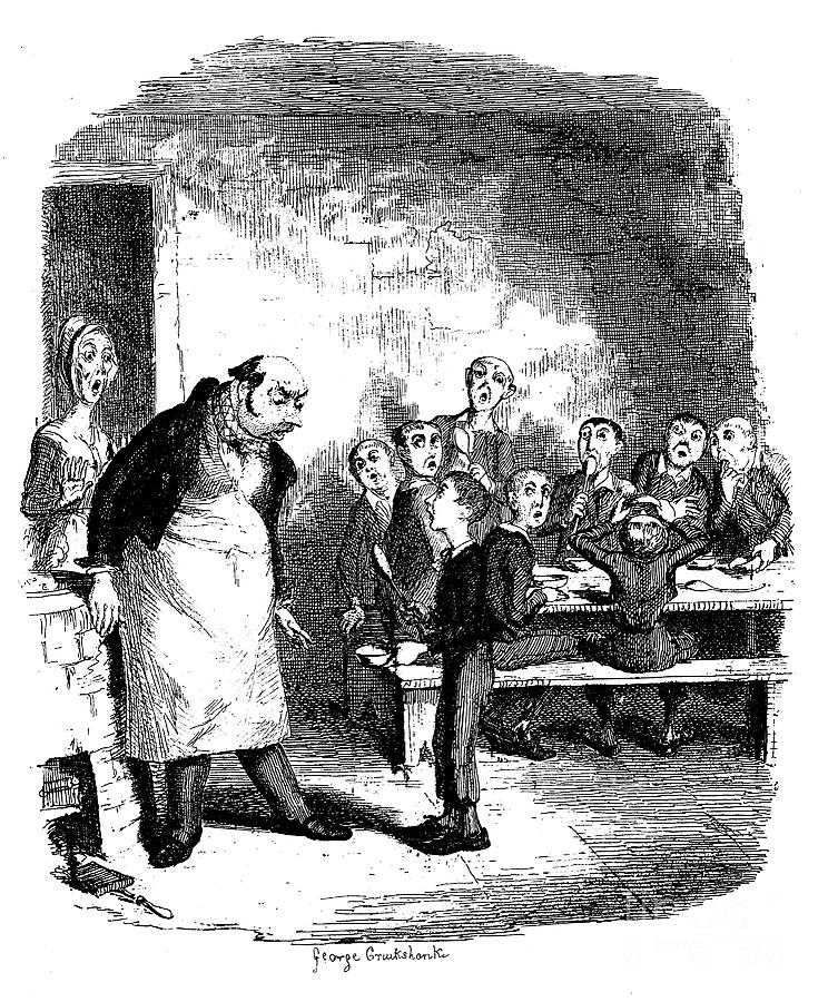Scene From Oliver Twist By Charles #4 Drawing by Print Collector