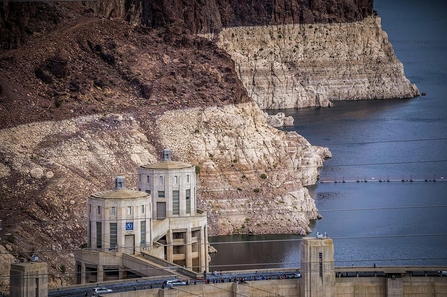 scenes around Hoover dam and  Mike OCallaghan - Pat Tillman Mem #4 Photograph by Alex Grichenko