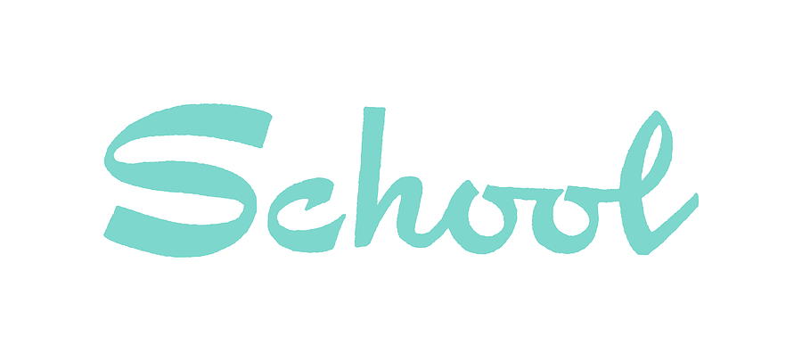 Typography Drawing - School #4 by CSA Images