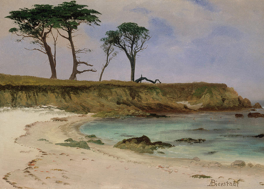 Albert Bierstadt  Painting - Sea Cove #4 by Albert Bierstadt