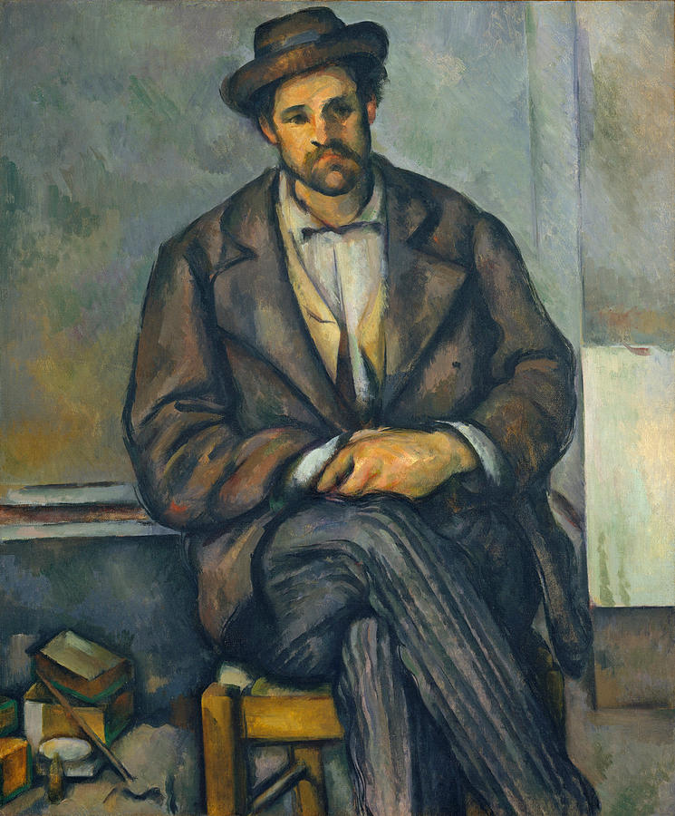 Seated Peasant #5 Painting by Paul Cezanne