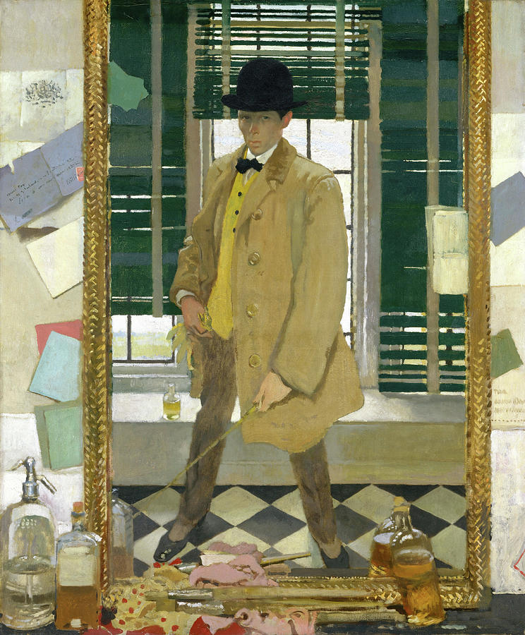 William Orpen Painting - Self-portrait. #4 by William Orpen