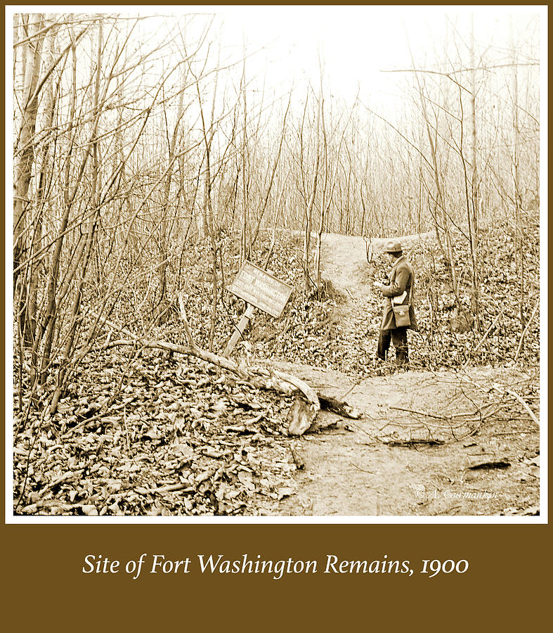 Site of Fort Washington Remains, 1900, Vintage Photograph #5 Photograph by A Macarthur Gurmankin