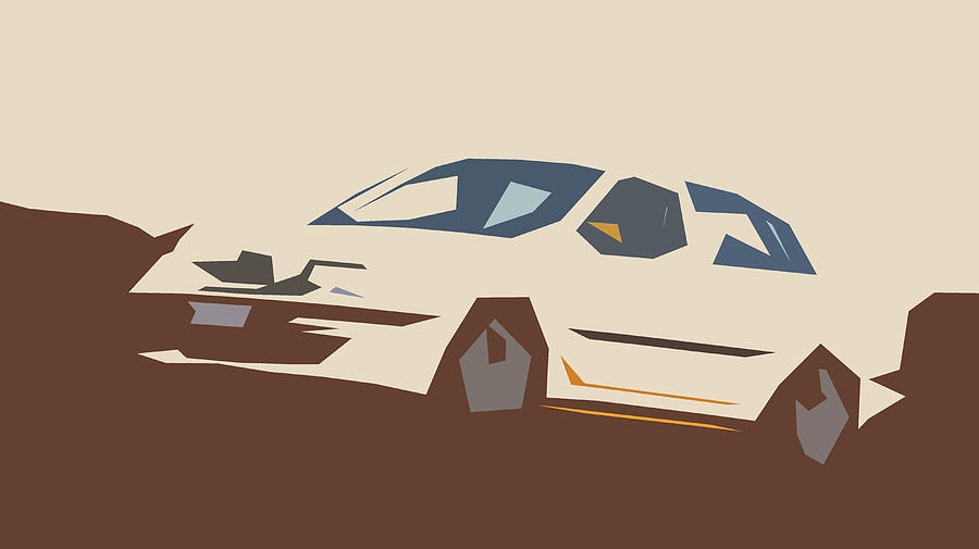 Skoda Octavia RS Abstract Design #4 Digital Art by CarsToon Concept