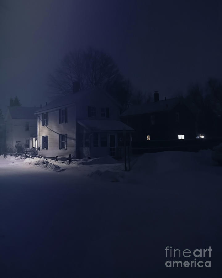 Snowy Night #4 Photograph by HD Connelly