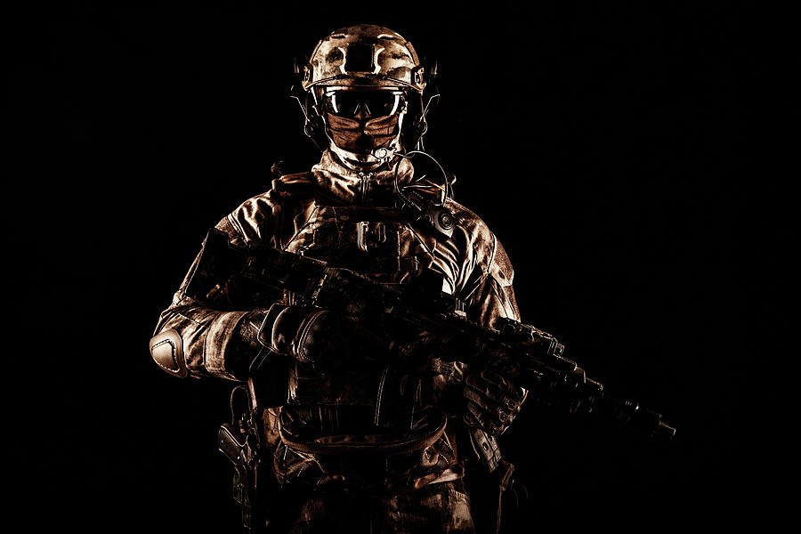 Special Operations Forces Soldier Photograph by Oleg Zabielin - Fine ...