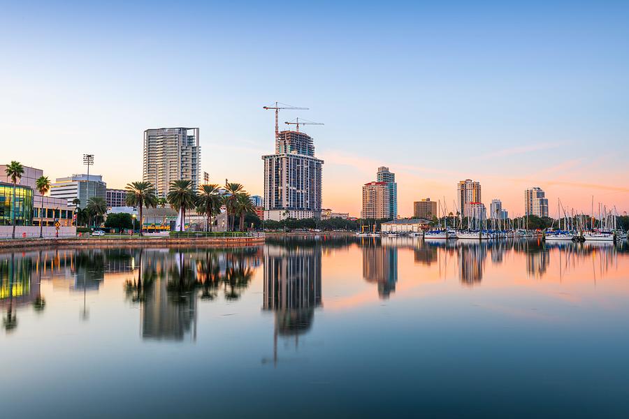 Tampa Photograph - St. Petersburg, Florida, Usa Downtown #4 by Sean Pavone