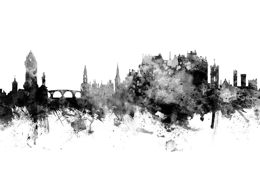 Stirling Scotland Skyline #4 Digital Art by Michael Tompsett