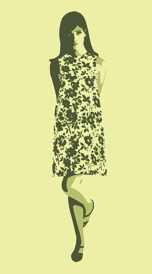 Vintage Drawing - Stylish Woman #4 by CSA Images