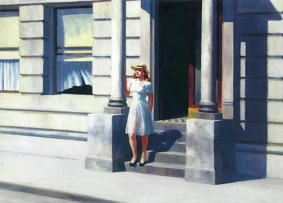 Edward Hopper Painting - Summertime by Edward Hopper
