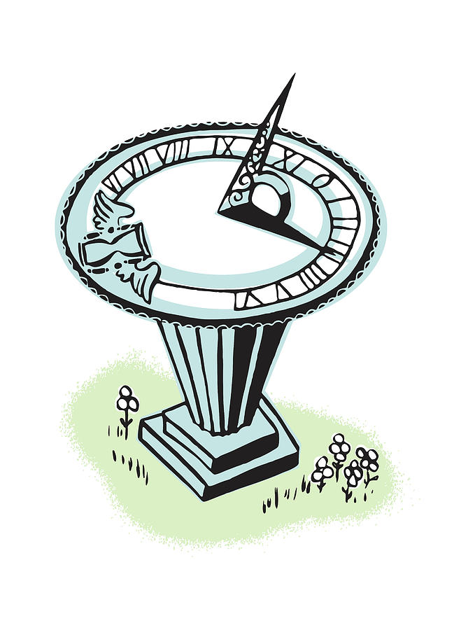 Sundial Drawing by CSA Images Fine Art America