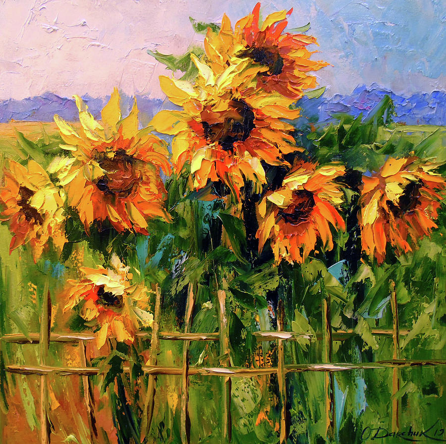 Oil Paintings Of Sunflowers