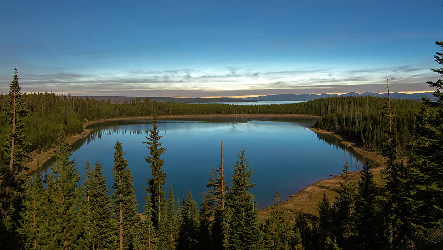 Sunrise Over Yellowstone Lake In Yellowstone National Park #4 Photograph by Alex Grichenko