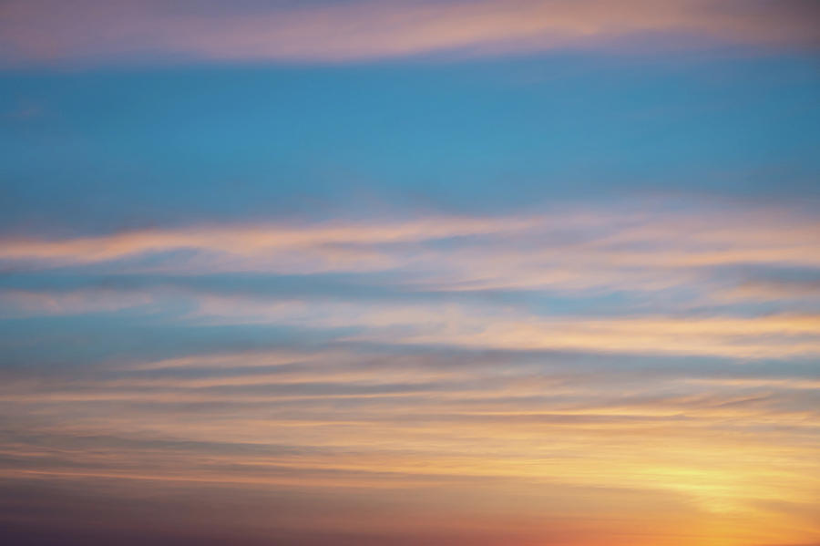Sunset view from airplane window #4 Photograph by Alex Grichenko