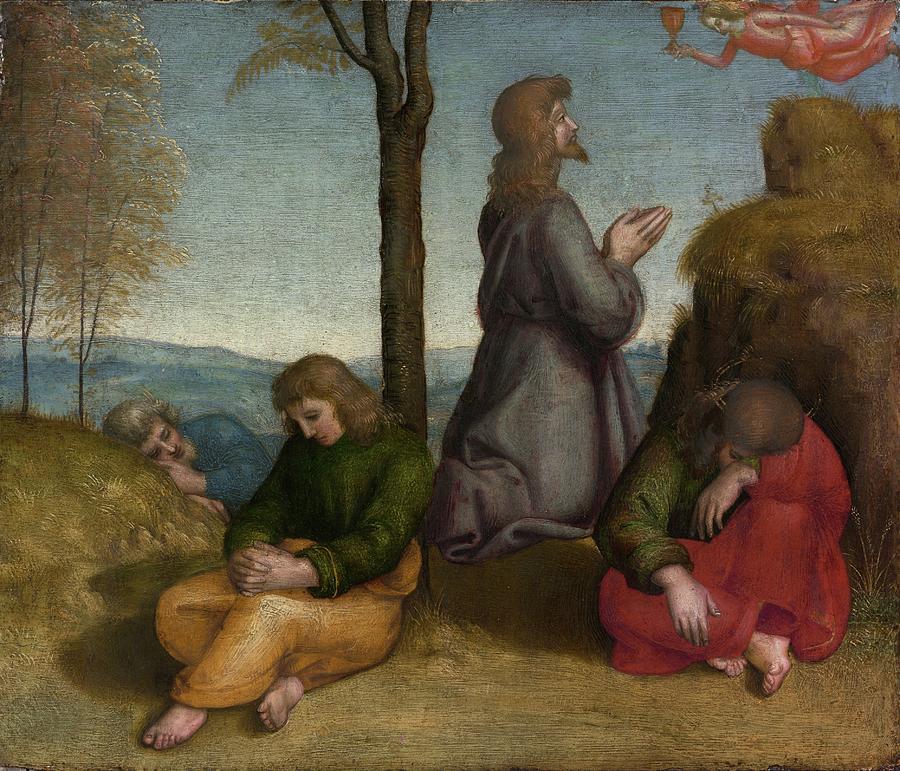 The Agony in the Garden #5 Painting by Raphael