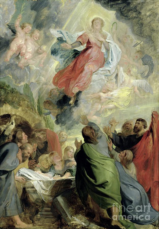 Peter Paul Rubens Painting - The Assumption Of The Virgin Mary by Peter Paul Rubens
