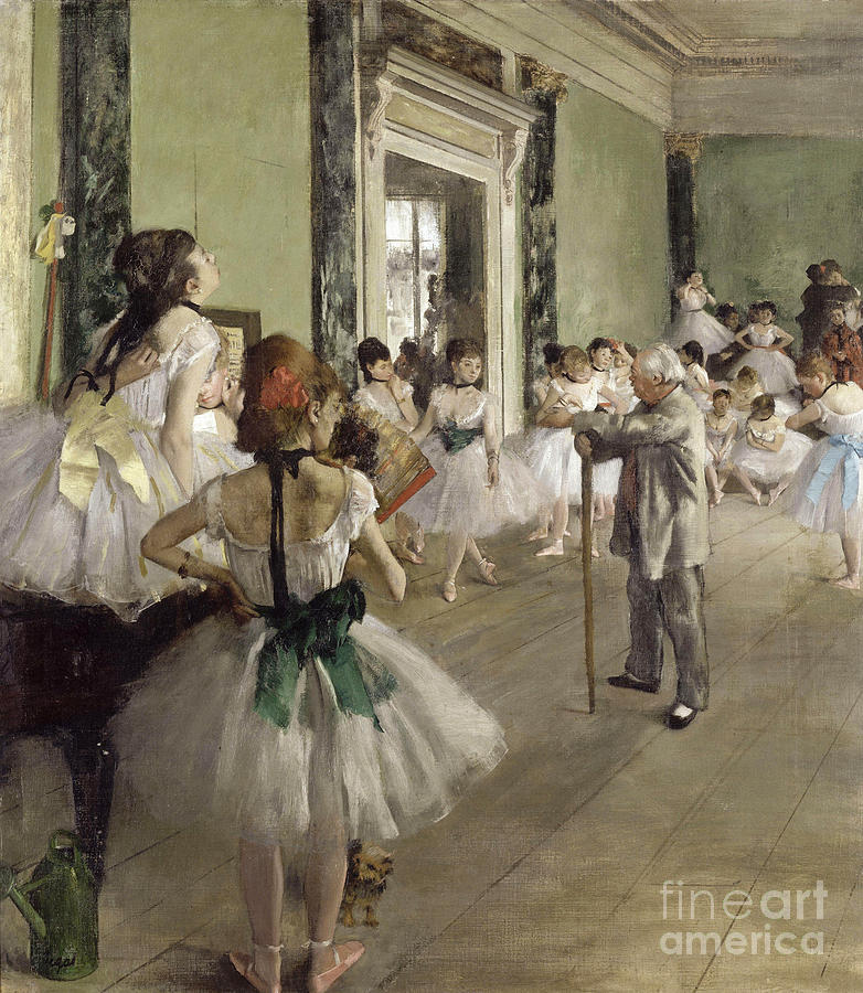 The Ballet Class by Edgar Degas Painting by Edgar Degas