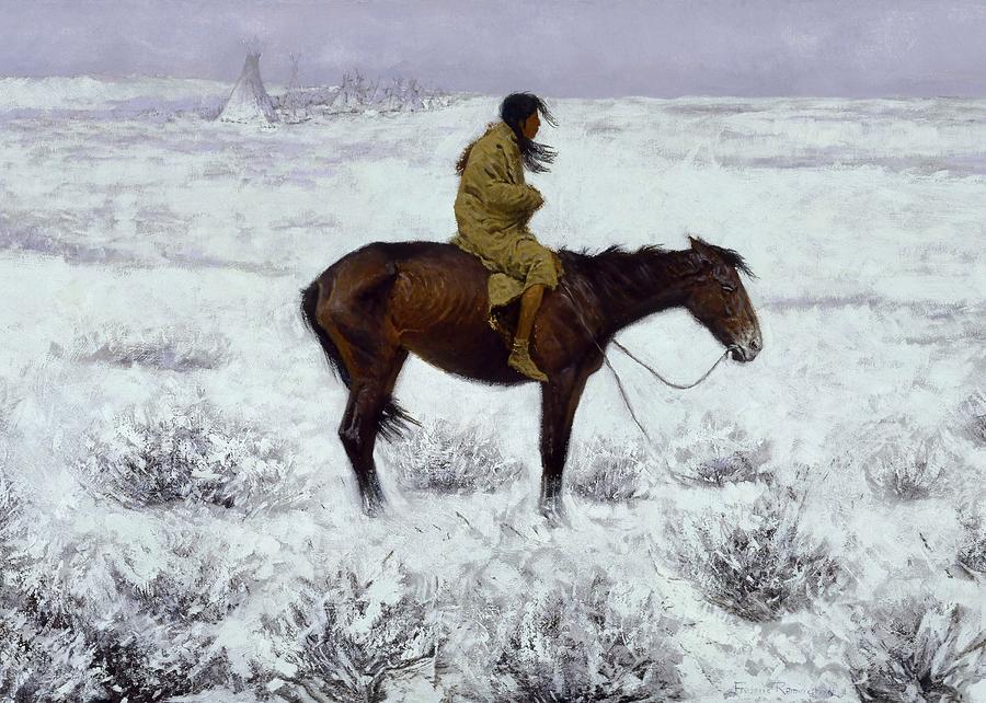 Winter Digital Art - The Herd Boy #4 by Patricia Keith