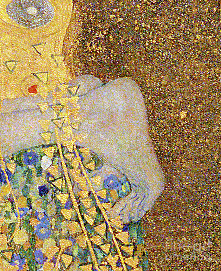 The Kiss, 1907-08 Painting by Gustav Klimt