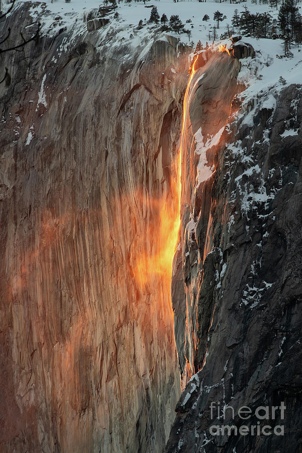 The Magical Natural Phenomena Known As Fire Fall. Photograph