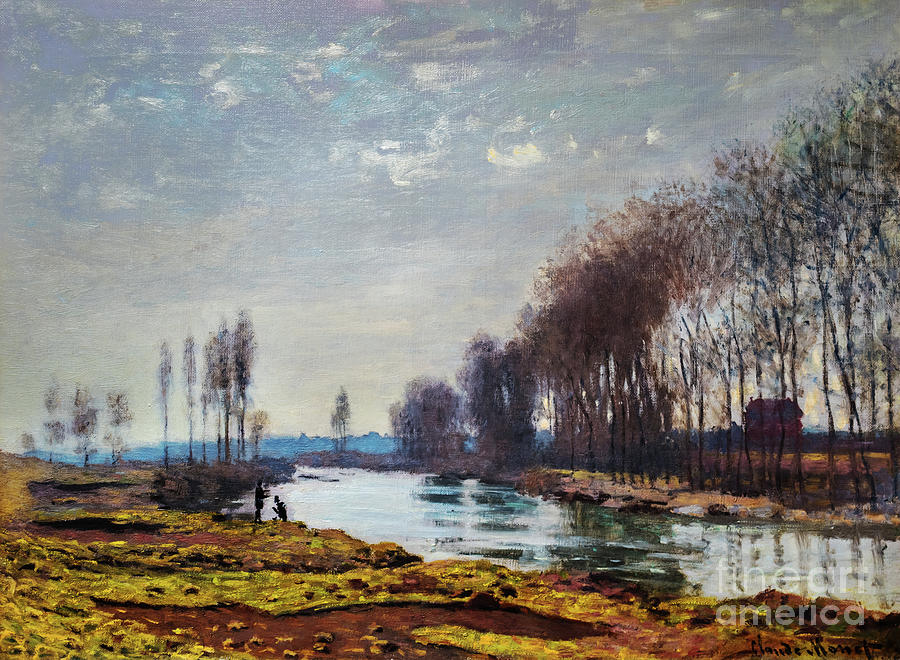 The Petit Bras of the Seine at Argenteuil by Claude Monet Painting by Claude Monet