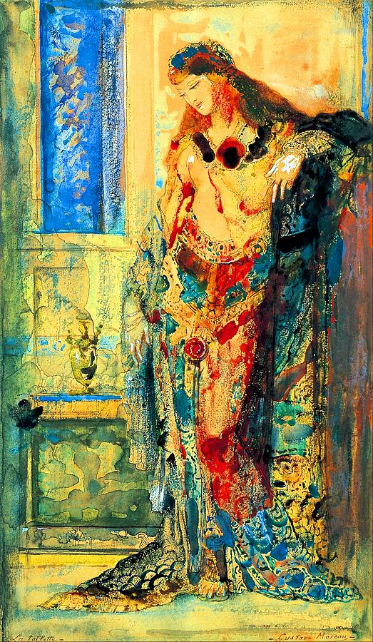 Gustave Moreau Painting - The Toilette #4 by Jon Baran