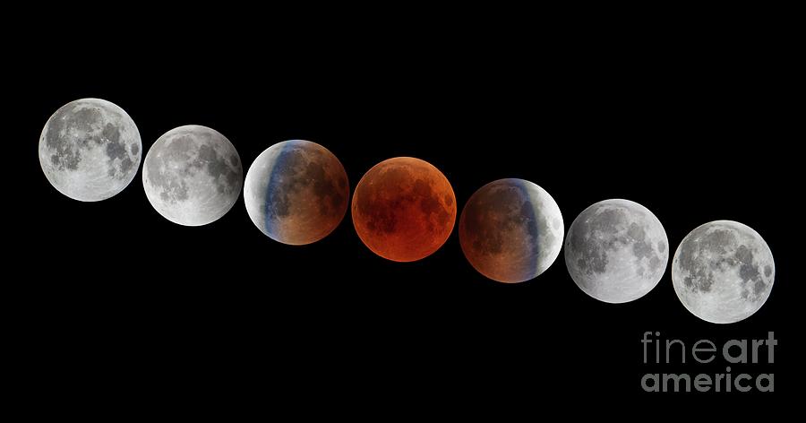Total Lunar Eclipse Of July 2018 #4 Photograph by Juan Carlos Casado (starryearth.com)/science Photo Library
