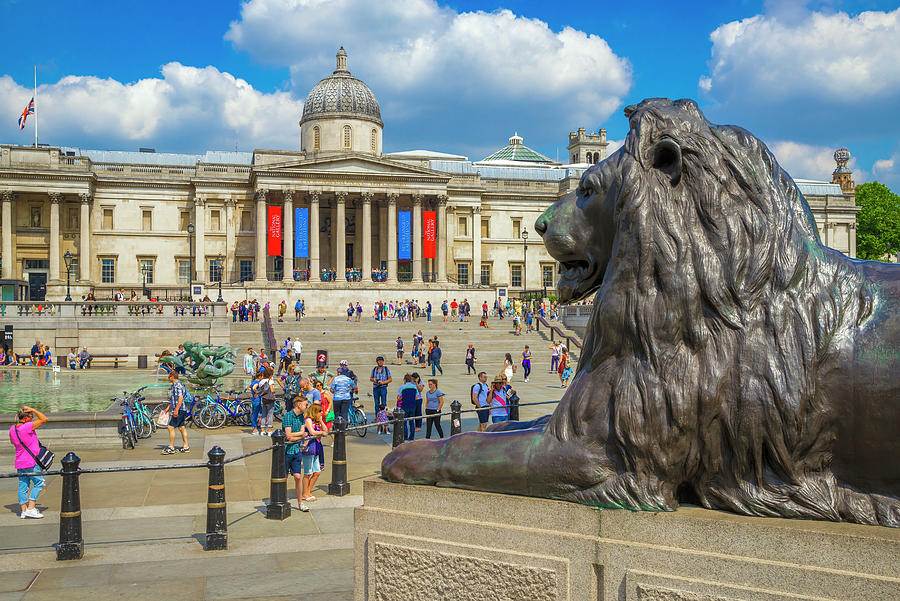 Trafalgar Square, London, England #4 Digital Art by Olimpio Fantuz