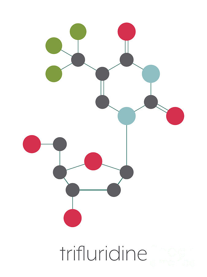 Trifluridine Antiviral Drug Molecule Photograph by Molekuul/science ...